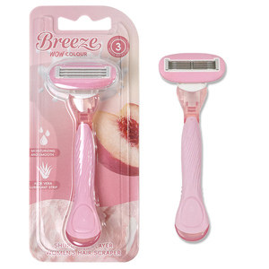 <span class=keywords><strong>Rasoir</strong></span> manuel pour femmes <span class=keywords><strong>Breeze</strong></span> à 5 lames, <span class=keywords><strong>rasoir</strong></span> à long manche pour femmes, pour les soins personnels quotidiens - Product Image 1