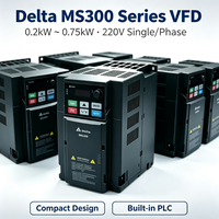 Variateur de fréquence Delta VFD, onduleur, toutes puissances disponibles : 0,2 kW, 2,2 kW, 5,5 kW, 7,5 kW, 15 kW, prix compétitif, directement de l'usine
