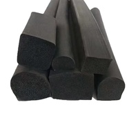 Joint d'étanchéité en caoutchouc EPDM mousse durable, profil spécial D P, étanche, anti-poussière, isolation phonique, bande d'étanchéité noire, résistant au vieillissement par la découpe