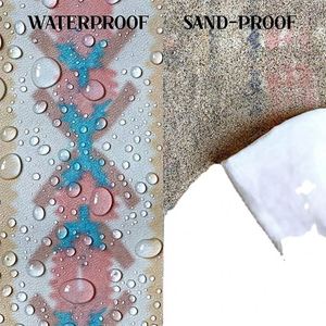 Grande sacoche personnalisée imprimée, recyclable, imperméable, légère, durable, promotionnelle, pour la plage et les pique-niques - Product Image 4