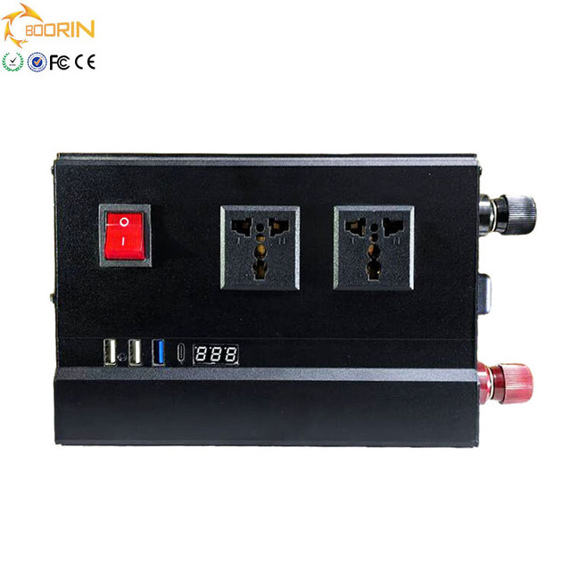 DC to AC Inverter, 220v or 110v Pure Sine Wave 100w 300w Portable Power Station for Camping, Outdoor
