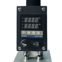 Fer à marquer électrique pour l'estampage du cuir et du bois 500W avec plaque d'immatriculation de machine de presse à main à contrôle numérique de la température