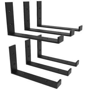 Estante de pared de cocina de madera contrachapada <span class=keywords><strong>minimalista</strong></span> en forma de U, diseño de revestimiento en polvo, características extraídas, soporte de estante de exhibición - Product Image 5