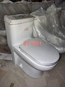 Toilette de salle de bain moderne en une seule pièce à double chasse Cuvette de WC en céramique avec placard à eau <span class=keywords><strong>Commode</strong></span> sanitaire élégante - Product Image 5