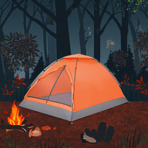 2 persone pioggia Fly tenda da campeggio con borsa per il trasporto per avventure all'aria aperta - Product Image 6