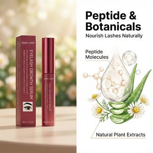 Ensemble de soin pour cils et sourcils liquide naturel végétalien sans huile avec logo personnalisé, marque privée, traitements de croissance des cils, sérum allongeant, kit - Product Image 2