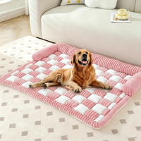Couverture de lit pour chien et chat, lavable, épaisse, luxueuse, chaude, en peluche douce, respirante, de haute qualité
