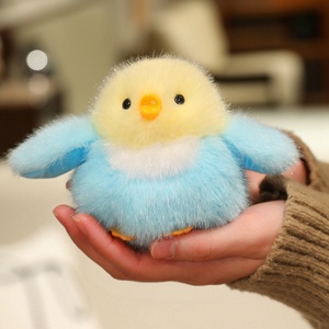 Ciondolo Decorativo per Borsa a Forma di Uccellino Cinguettante in Peluche, Realistico <span class=keywords><strong>Passero</strong></span> Imbottito in Poliestere e Cotone PP, Unisex - Product Image 4