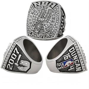 Anillo de Campeonato Personalizado de los Spurs, con Gemas, de Antonio San Antonio, Clásico, con Diamantes, para Aniversarios, de Aleación, Joyería de Moda <span class=keywords><strong>2007</strong></span> - Product Image 1