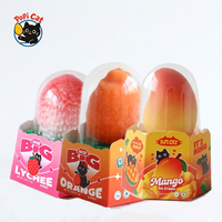 PoPI CAT Seni Populer 3D Virus Es Krim Campuran Rasa Leci Jeruk Mangga Logistik Rantai Dingin Grosir Makanan Beku Kemasan 75g