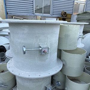 Dewei Fiberglass Air Volume Regulating Valve Butterfly Type For Ventilation Duct Fittings With Oxygen And Ammonia Corrosive - Product Image 1