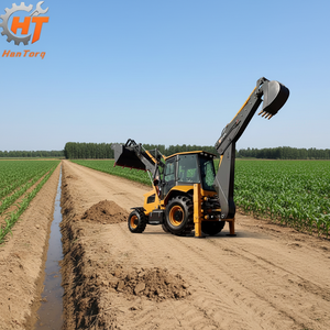 Nueva Miniexcavadora Diésel de HANTORQ, Modelo JCB 3CX, Ideal para Tareas Agrícolas y <span class=keywords><strong>con</strong></span> Funcionalidad de Retroexcavadora 4x4 - Product Image 1