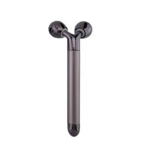 Nhãn hiệu riêng masajeador rodillo Mặt 24K vàng năng lượng <span class=keywords><strong>massage</strong></span> vẻ đẹp thanh điện rung da chăm sóc 3D con lăn Massager - Product Image 4