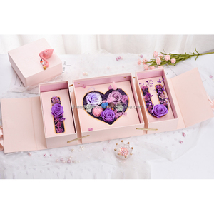 <span class=keywords><strong>Rosas</strong></span> preservadas <span class=keywords><strong>en</strong></span> caja Lover Eternal Rose Gift case "I Love You" <span class=keywords><strong>Rosas</strong></span> preservadas y plantas Box Set como regalo del Día de San Valentín - Product Image 3