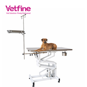 Table d'examen vétérinaire avec plateau en V, table d'opération pour animaux avec fonction chauffante, table de chirurgie vétérinaire pour chiens et chats - Product Image 1