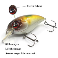Leurre de pêche flottant pour la plongée, crankbait dur, nage réaliste, leurre artificiel, vente en gros, approvisionnement en vrac, OEM disponible, 50mm 7.5g