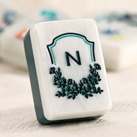 Jeu de Mahjong Américain en Acrylique Gravé sur Mesure de Luxe pour 4 Joueurs – Cadeau Personnalisable Premium