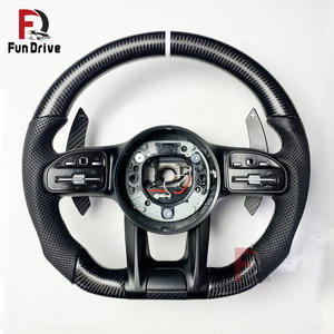 Accessoires de mise à niveau pour voitures <span class=keywords><strong>Mercedes</strong></span> Benz, volant en fibre de carbone pour Amg Benz <span class=keywords><strong>Clk</strong></span> W209 v Class W447 GLC X253 300 63s - Product Image 6