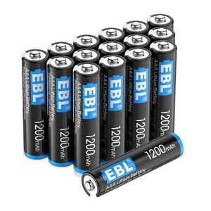 16PCS EBL अच्छी गुणवत्ता वाली थोक AAA 1.5V 1200mAh बैटरी लिथियम बैटरी