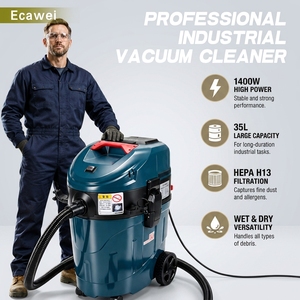 Aspirateur <span class=keywords><strong>industriel</strong></span> humide et sec 35L, moteur 1400W, filtre HEPA, extracteur de poussière pour atelier et site <span class=keywords><strong>industriel</strong></span> - Product Image 1