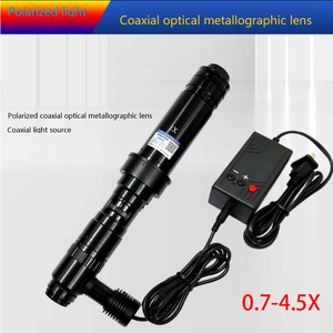 Có thể điều chỉnh giao diện kim loại đồng trục C-Mount lõm ống kính chống phản xạ kiểm tra lớp phủ Zoom kính hiển vi một mắt - Product Image 2