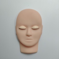 Tête Mannequin Humain Concept pour Extension de Cils, Matériau Caoutchouc Souple PVC Liquide, Idéale pour la Pratique des Techniques d'Extension de Cils