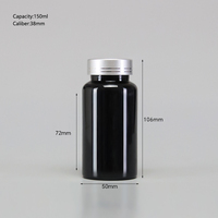 Conteneur de haute qualité en plastique PET pour capsules pharmaceutiques, vitamines, suppléments médicaux avec bouchon à vis