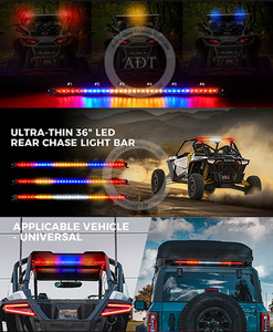 ไฟท้าย LED สำหรับรถออฟโรด ATV/UTV ขนาด 38 นิ้ว 36 วัตต์ รุ่น Universal Ultra-thin  กันน้ำ IP67 พร้อมโหมดไฟกระพริบ 9 แบบ สำหรับ RZR SSV - Product Image 2