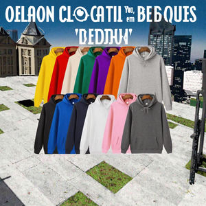 Sweat-shirt pour homme de haute qualité 100% coton lourd uni Automne Écologique Imperméable Anti-boulochage Coupe ample Livraison en 7 jours - Product Image 3