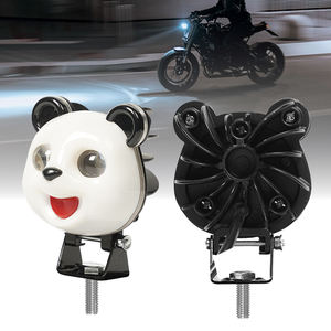 25W avant LED <span class=keywords><strong>moto</strong></span> lumières coloré tête <span class=keywords><strong>de</strong></span> panda conception 6000k couleur étanche <span class=keywords><strong>clignotant</strong></span> conduite projecteurs pour motos - Product Image 3