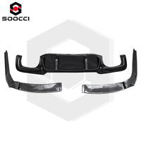 Pour BMW série 5 M5 F10 F18 fibre de carbone PSM Style diffuseur arrière voiture pare-chocs arrière séparateur inférieur Spoiler lèvre Kit de carrosserie