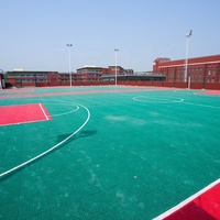 Dalles de sol emboîtables de haute qualité pour sports de plein air, écologiques, pour terrains de jeux et revêtements de sol de terrain de jeux
