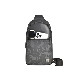 Borsa personalizzata Wiwu in PVC nero da uomo <span class=keywords><strong>Messenger</strong></span> a tracolla impermeabile di alta qualità con serratura a motivo di frutta e Logo personalizzato - Product Image 3