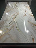 Panneaux muraux en PVC effet marbre UV, sans peinture, placage bois, panneau en cristal de carbone, matériau de décoration intérieure pour hôtels et maisons, bon prix