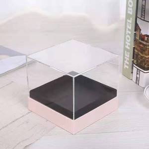 Venta caliente de encargo de acrílico Rosa Paquete de regalo caja transparente claro día de San Valentín flores - Product Image 3