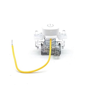 Saklar tombol daya soket baris, mengunci sendiri tiang tunggal tombol tekan bercahaya 10A 250V 1NO - Product Image 1