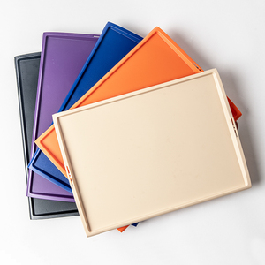 Plastic Non Slip Tray Airline Tray Airline Plastic Rectangular Atlas ABS Serving Plastic Non Slip Tray