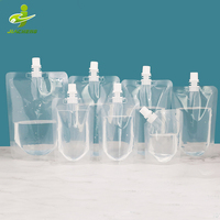 Emballage pour Boissons, Emballage pour Jus, Emballage Alimentaire et Boissons, Flacon Rechargeable, Pochette 100 ml 150 ml, Sac en Plastique pour Boissons