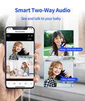 Sistema de Alarma con Cámara Wifi PTZ de 4MP para Interiores, Seguridad Inteligente para el Hogar Tuya, con Sensores de Puerta, Sensor PIR, Funciona con Alexa, Kit de Alarma