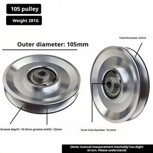 Accesorios de Equipos de Fitness de Aleación de Aluminio y Acero Inoxidable, Polea de Alta Posición, Rueda Metálica para Polea de Alta Resistencia - Product Image 5