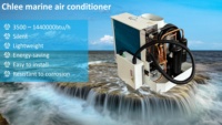 Enfriador de Aire Evaporativo Marino Chlee de 18000 BTU para Veleros, 110v, Incluye Bomba de Componentes Centrales R410A, Ahorro de Energía