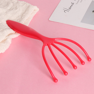 Five Claw Scalp Massager Red Plastic Mini Head <b>Massage</b> <b>Tool</b> For Relaxation - Product Image 1