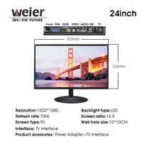 Weier-Monitor Lcd super fino para juegos de pc, precio de fábrica, 24 pulgadas, 1080p, Hd