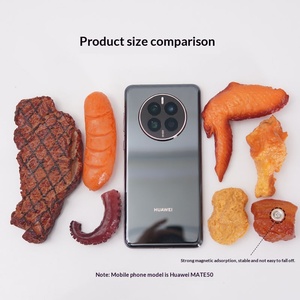 แม่เหล็กติดตู้เย็นรูปอาหารจำลอง <span class=keywords><strong>ไก่</strong></span>ย่าง เนื้อสเต็ก ไส้กรอก ปลิงทะเล แบบ 3 มิติ กึ่งอัตโนมัติ กึ่งกลไก - Product Image 2