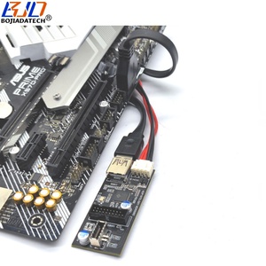 5gbps USB 3.0 Type-E + 19pin nữ kết nối với Mb 19pin nam mở rộng bộ chuyển đổi thẻ với SATA 15pin cáp điện trong kho - Product Image 6