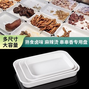 Bandejas Rectangulares de Melamina Blanca para Servir Platos Estofados y Alimentos Fríos, Uso en Hoteles y Restaurantes - Product Image 5