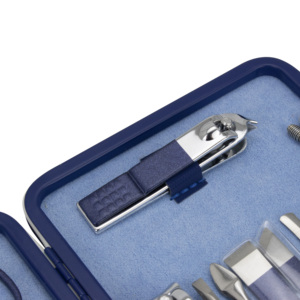 <span class=keywords><strong>Set</strong></span> <span class=keywords><strong>Professionale</strong></span> di Strumenti per Manicure e Pedicure in Acciaio Inox con Tronchesine, Lima e Custodia in Pelle PU - Product Image 4