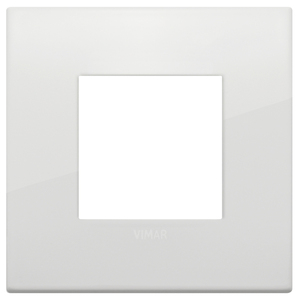 Vimar Wall <b>Switch</b> Plate Classic 2M Polar 9.6x9.6cm - Product Image 1