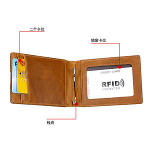 Tarjetero y Monedero Andong para Hombre, de Cuero Vacuno Genuino, con Protección RFID, Estilo Retro - Product Image 6