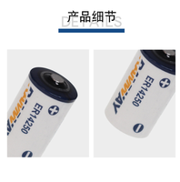 Batterie lithium-ion semi-solide ER14250 RAMWAY pour localisateur GPS, 3,6 V 1200 mAh, température de fonctionnement de -60 à 85 °C, 14,5 x 25 mm, grande taille